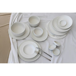 Тарелка Magistro Line, d=20.5 см, фарфор, белая