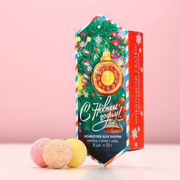 Набор бомбочек для ванны С Новым годом! 8 шт по 20 г, микс ароматов - Чистое счастье фото 7