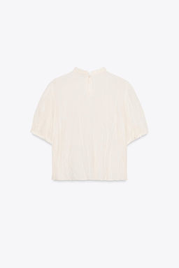RUSTIC INSERT BLOUSE - Zara фото 6
