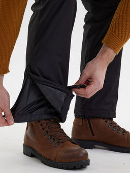 Полукомбинезон утепленный мужской зимний горнолыжный черного цвета 2405Ch - Mtforce фото 14