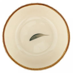 Вишенка Блюдце для варенья (розетка) фарфоровое д10,7см, h4,5см, 250мл, с деколью, отводка, рифленый борт, кремовый (Китай) - Домашняя мода фото 5