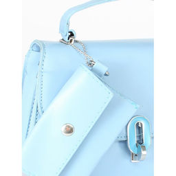 Сумка женская искусственная кожа Ch&K-1072, 1отд, плечевой ремень, голубой SALE 255056 - Adelia фото 4