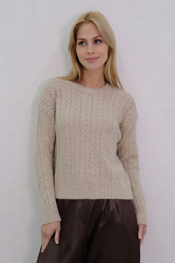 10718 Джемпер цвета льна - Martichelli фото 31