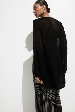 Cardigan playero en punto pointelle - H&m фото 3