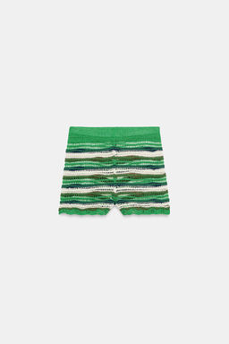 SHORTS PUNTO ESTRUCTURA RAYAS / Multicolor - Zara фото 7