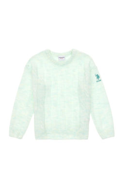 Свитер водно-зеленого цвета для девочек Неожиданная скидка в корзине - U.s. polo assn фото 3