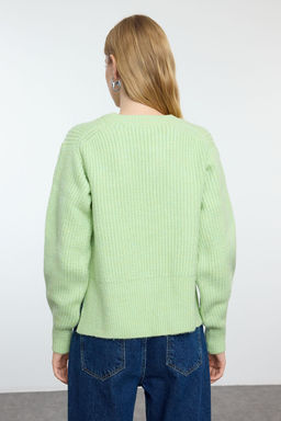 Mint Crop Basic Balon Kol Triko Kazak TWOAW25KZ00230 - Trendyolmilla фото 5