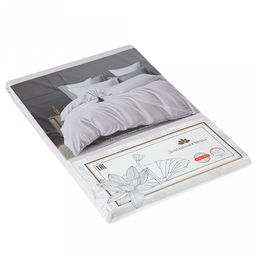 Пододеяльник 1,5 спальный на пуговицах "Облако" 145х215см, сатин 135г/м2, хлопок 100%, упаковка "классическая" ПВХ 28х41см, "Домашняя мода" (Россия)