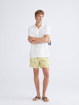 K?sa Boy Desenli Erkek Deniz ?ortu