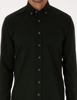 Koyu Haki Regular Fit Uzun Kollu G_mlek - Pierre cardin фото 6