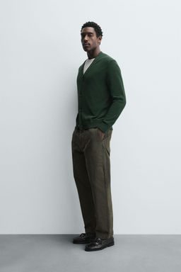 WASHED STRAIGHT-LEG TROUSERS - Zara фото 4