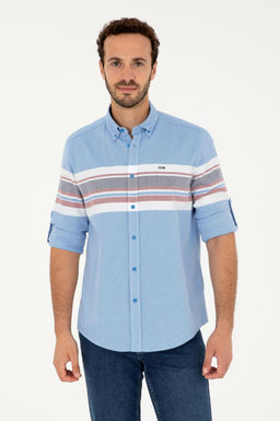 Мужская рубашка Saks с длинным рукавом Неожиданная скидка в корзине