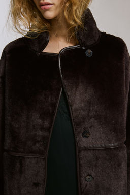 Abrigo efecto pelo - H&m фото 8