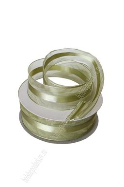 Лента декоративная 3,8 см*30 ярд (с проволокой по краям) 38-58