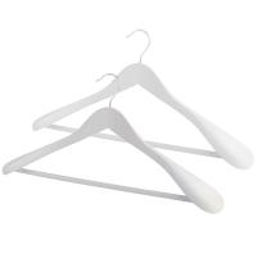 Набор вешалок дерев., 2 шт., с расшир. плеч., 44.5*23*5.8 см, JAPANESE WHITE, шт - Valiant фото 7