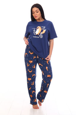 РАСПРОДАЖА Пижама Фэмилилук-лиса_136/индиго - Ihomelux фото 3