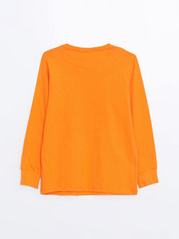 Bisiklet Yaka Batman Bask?l? Erkek ?ocuk Pijama ?st - Waikiki фото 2