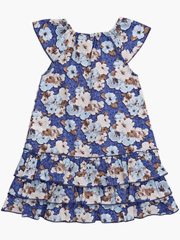 Платье для девочки UD 7685 акварельные цветы - Mini maxi фото 4