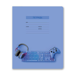 Светоч Т174 Тетрадь ученическая школьная, выборочный лак, A5 24 л. на скобе 65 г/кв.м , белизна 100 % 15 шт. клетка 01430 Сиреневый код  фото 3