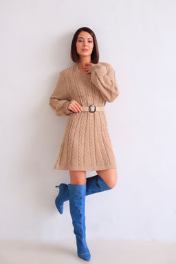 Martichelli Платье вязаное бежевое