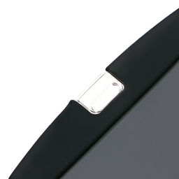Цена за 5 шт. Бейдж горизонтальный, внешний размер 100×79 мм, внутренний размер 85×54 мм, силиконовый, чёрный