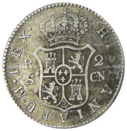 2 реала 1801 года Испания