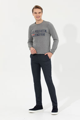 Мужские темно-синие брюки из плотной ткани - U.s. polo assn фото 22