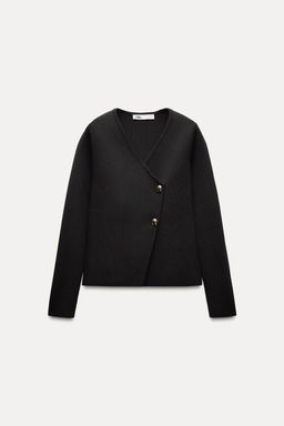 ASYMMETRIC KNIT CARDIGAN - Zara фото 7