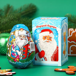 Шоколадная фигурка новогодняя Яйцо С Новым Годом!, 50 г