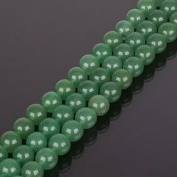 Бусины для украшений из зеленого Авантюрина (32 бусины)