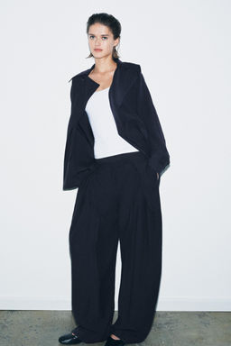 TRENCH CORTO FLUIDO ZW COLLECTION / Marino