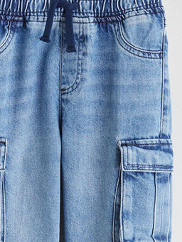 Beli Lastikli Erkek ?ocuk Jogger Jean Pantolon