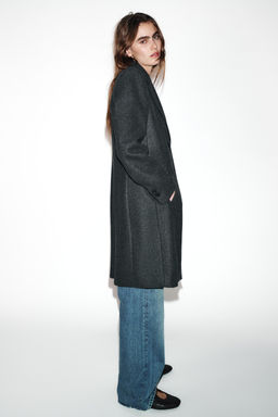 ABRIGO HOMBRERAS SOFT / Gris vigor? - Zara фото 5