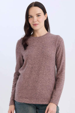 Regular Fit Bisiklet Yaka Casual Basic Duz Uzun Kollu Tisort - Defacto фото 2