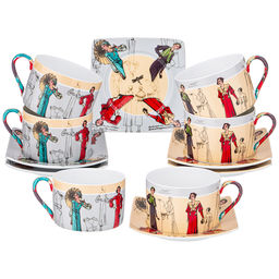 ЧАЙНЫЙ НАБОР LEFARD FASHION QUEEN НА 6 ПЕР. 12 ПР. 180 МЛ