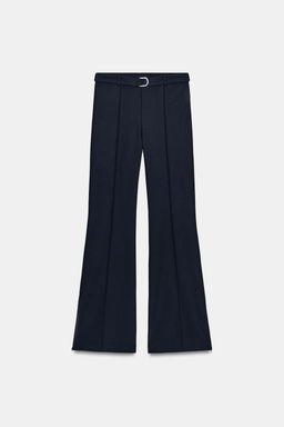 PANTAL?N CINTUR?N CREPE / Marino - Zara фото 6