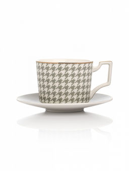 Чайная пара 220 мл мятный фарфор - Denastia фото 2