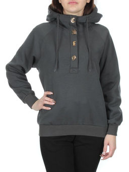 NO26 DARK GRAY Худи женское (90% хлопок, 10% полиэстер)