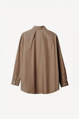 Рубашка Zara Willy Chavarria из хлопка коричневая