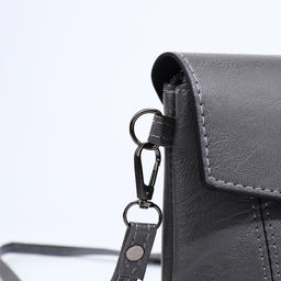 Сумка-клатч на магните, длинный ремень, цвет серый - Simaland фото 5
