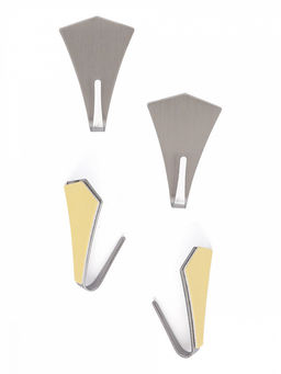 Набор крючков на липучке, 4 шт серый нержавеющая сталь - Denastia фото 3