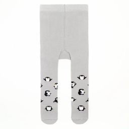 Колготки Крошка Я «Пингвинята», серый, рост 62-68 см
