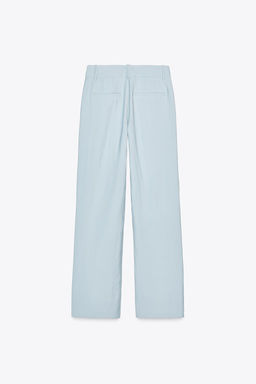 HIGH-WAIST STRAIGHT-LEG TROUSERS - Zara фото 7