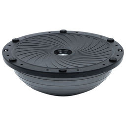 Полусфера BOSU гимнастическая ONLYTOP, с насосом, 46×20 см, серая