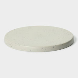 Блюдо «Мрамор», d=20.5 см, пластик, серое