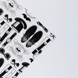 Цена за 20 шт. Бумага упаковочная тишью «Мужские атрибуты», 50 х 70 см