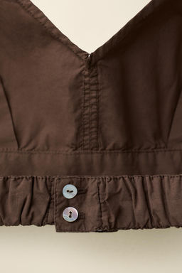 TOP POPEL?N CREATED BY CARAMEL LONDON X ZARA / Chocolate