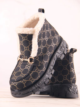 Ботинки EDART 307. PODYUM141 bl. черный гуччи/шерсть - Ed'art фото 6