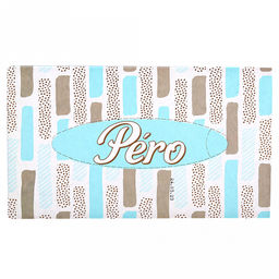 Салфетки бумажные "GrandPero non-stop ", 2-х слойные 20х20см, 100 штук в коробочке, цвета микс2 (Россия)