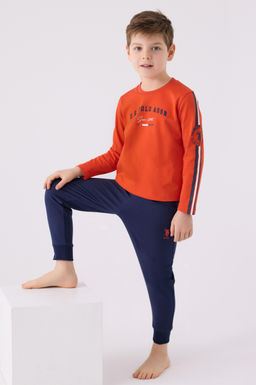 Пижамный комплект с цветком граната для мальчика Неожиданная скидка в корзине - U.s. polo assn фото 3